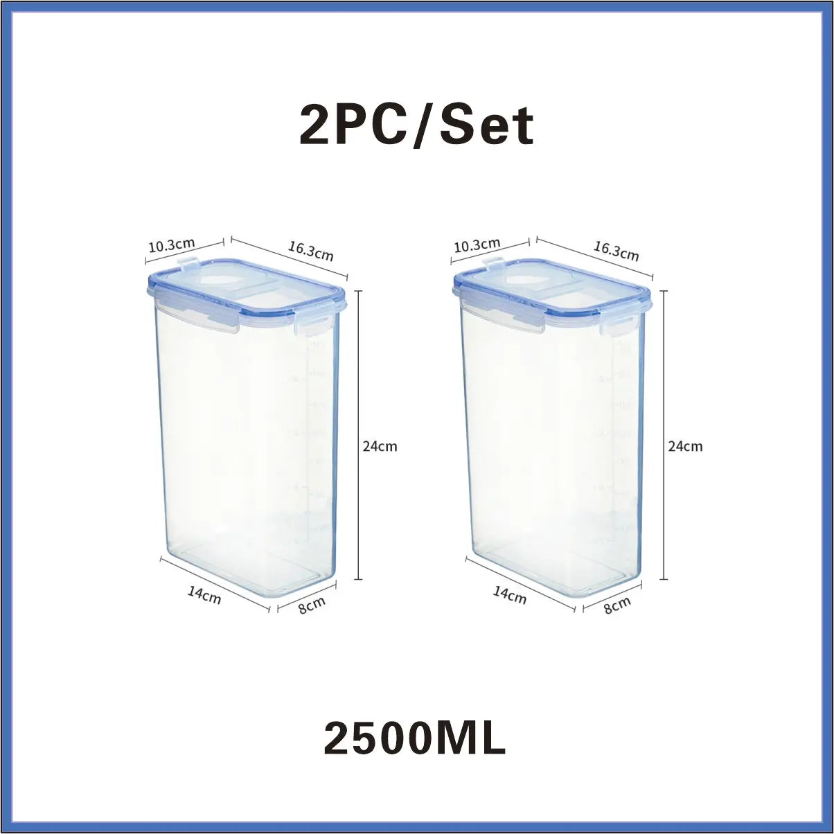 Food Storage Containers with Lids Stackable Treat Box Containers for Kitchen Pantry Organization Containers for Rice Dispenser