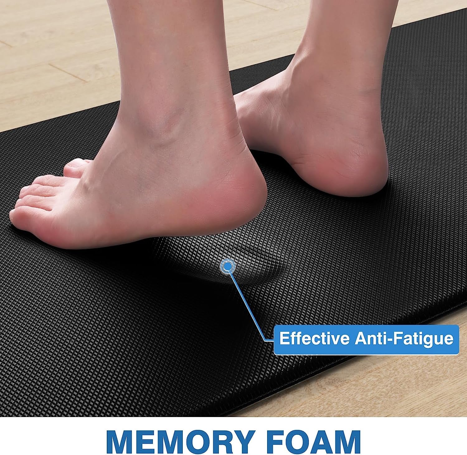 Kitchen Mats, 2PCS Kitchen Rugs, Cushioned anti Fatigue Kitchen Mats for Floor,