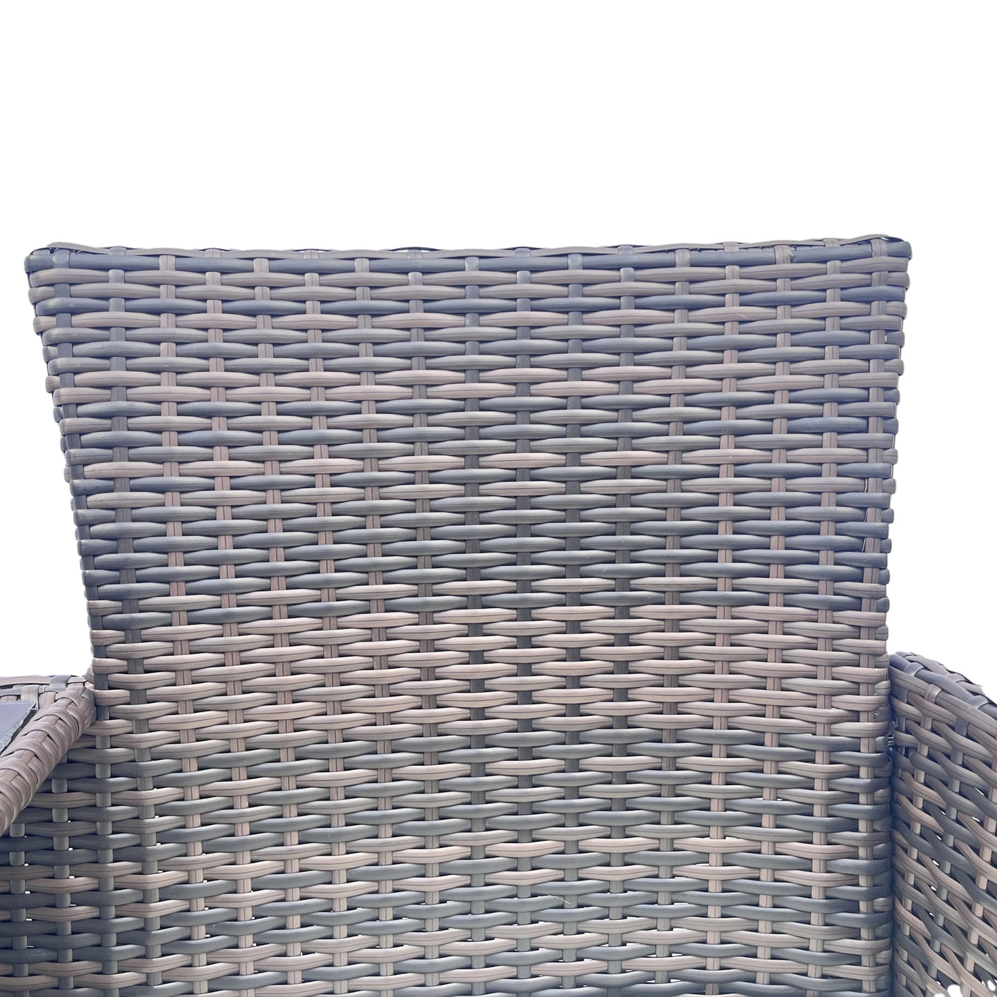 Wicker Patio Conversation Furniture Set, Outdoor Furniture Set with Removable Cushions & Table, Temp