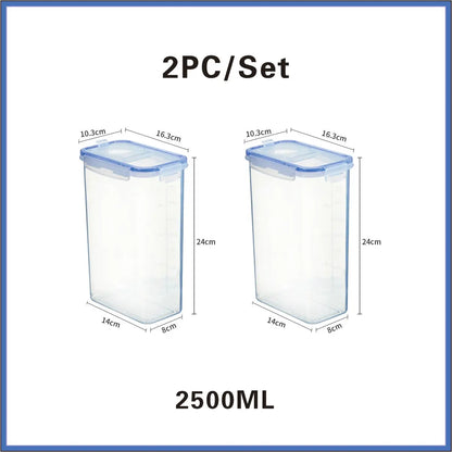 Food Storage Containers with Lids Stackable Treat Box Containers for Kitchen Pantry Organization Containers for Rice Dispenser