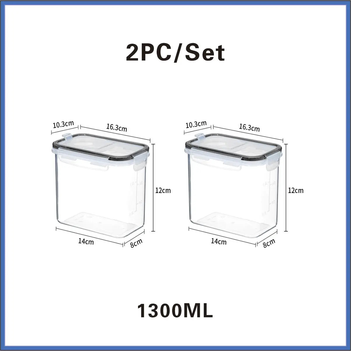 Food Storage Containers with Lids Stackable Treat Box Containers for Kitchen Pantry Organization Containers for Rice Dispenser