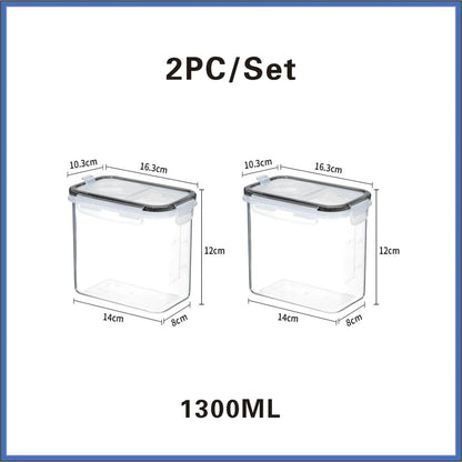 Food Storage Containers with Lids Stackable Treat Box Containers for Kitchen Pantry Organization Containers for Rice Dispenser