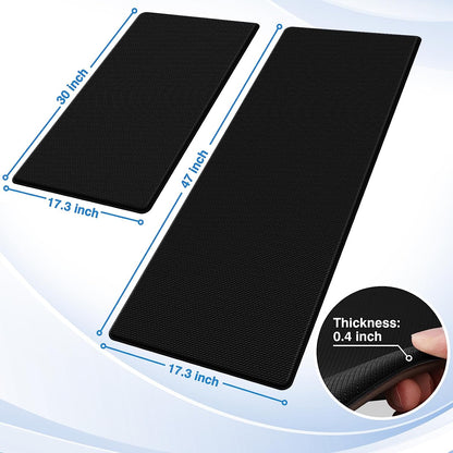 Kitchen Mats, 2PCS Kitchen Rugs, Cushioned anti Fatigue Kitchen Mats for Floor,