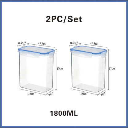 Food Storage Containers with Lids Stackable Treat Box Containers for Kitchen Pantry Organization Containers for Rice Dispenser