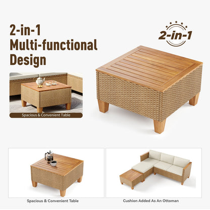 Wicker Furniture Outdoor Furniture Patio Conversation Set Outdoor Rattan Sofa