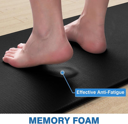 Kitchen Mats, 2PCS Kitchen Rugs, Cushioned anti Fatigue Kitchen Mats for Floor,