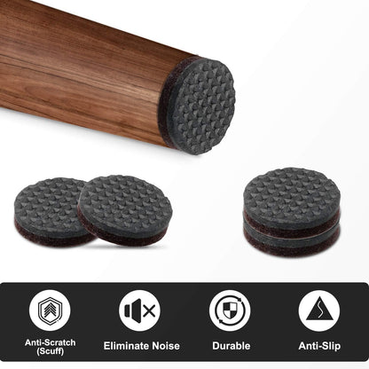 Felt Furniture Pads -32 Pcs Furniture Pads Hardwoods Floors Self Adhesive, Cuttable Felt Chair Pads, anti Scratch Floor Protectors for Furniture Feet Chair Legs, Furniture Felt Pads