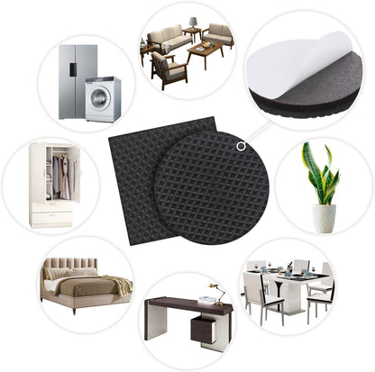 Felt Furniture Pads -32 Pcs Furniture Pads Hardwoods Floors Self Adhesive, Cuttable Felt Chair Pads, anti Scratch Floor Protectors for Furniture Feet Chair Legs, Furniture Felt Pads