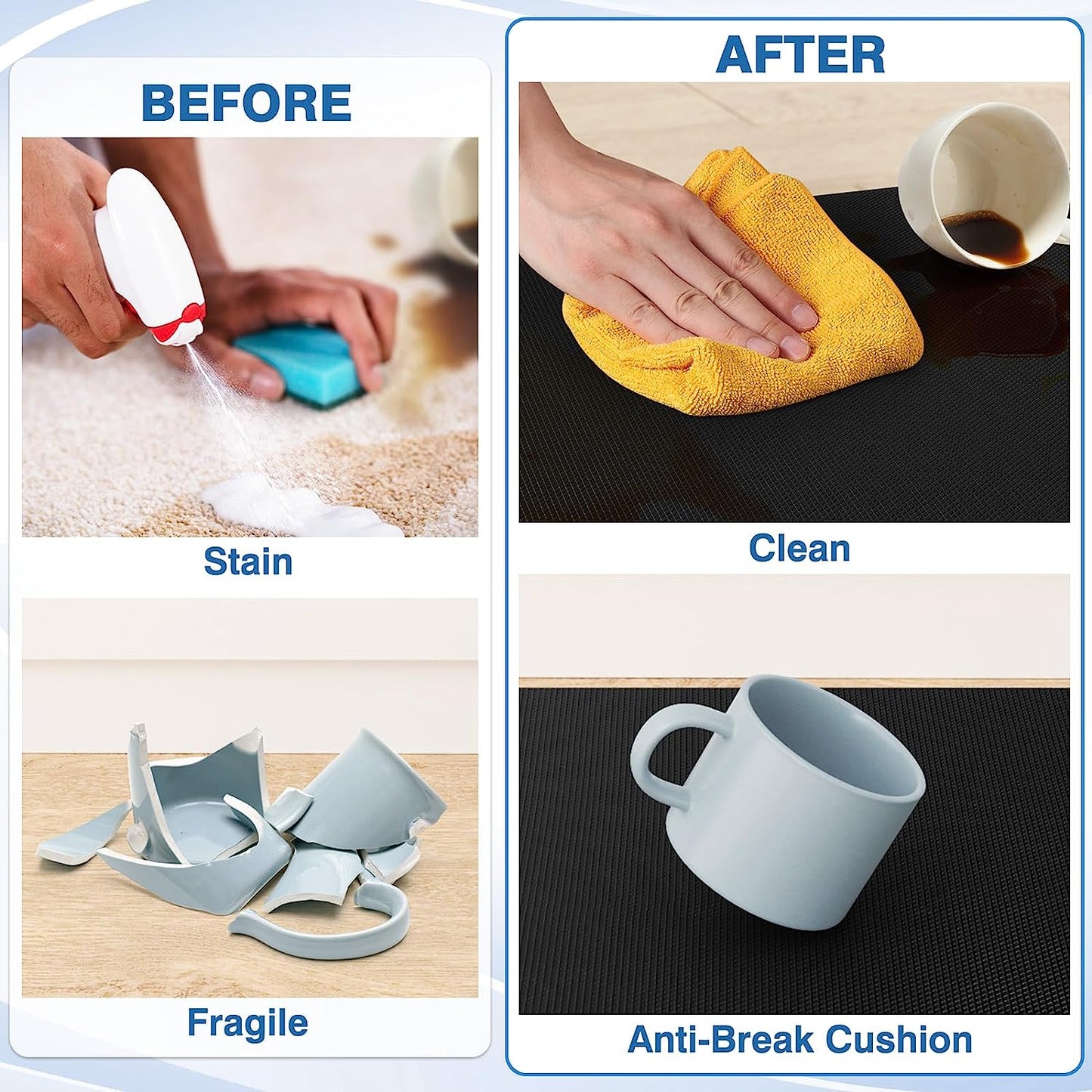 Kitchen Mats, 2PCS Kitchen Rugs, Cushioned anti Fatigue Kitchen Mats for Floor,