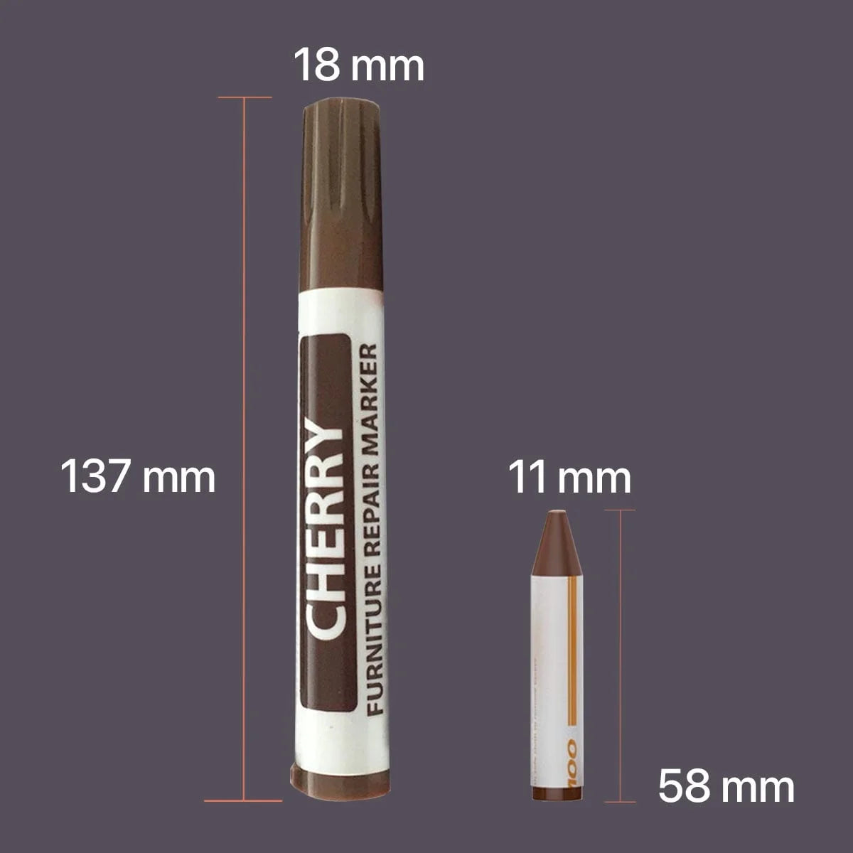 Wood Touch up Markers, Set of 13 Furniture Markers and Filler Crayons, Wood Furniture and Floor Repair Marker Kit, Furniture Repair System, Furniture Scratch Repair Marker Kit